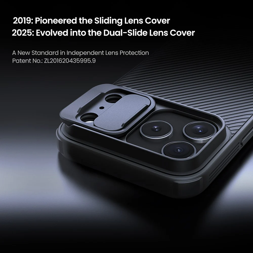 NILLKIN Camshield Pro Series for iPhone 17 Pro Max Case PC + TPU Slide Camera Lid Phone Cover - Grey - Image 5