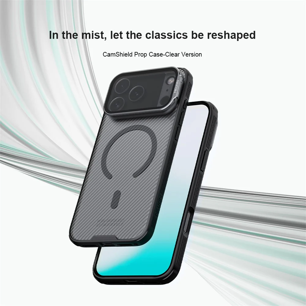 NILLKIN CamShield Prop Magnetic Series For iPhone 17 Pro Max Case TPU PC Phone Cover with Clear Camera Lid - Image 6
