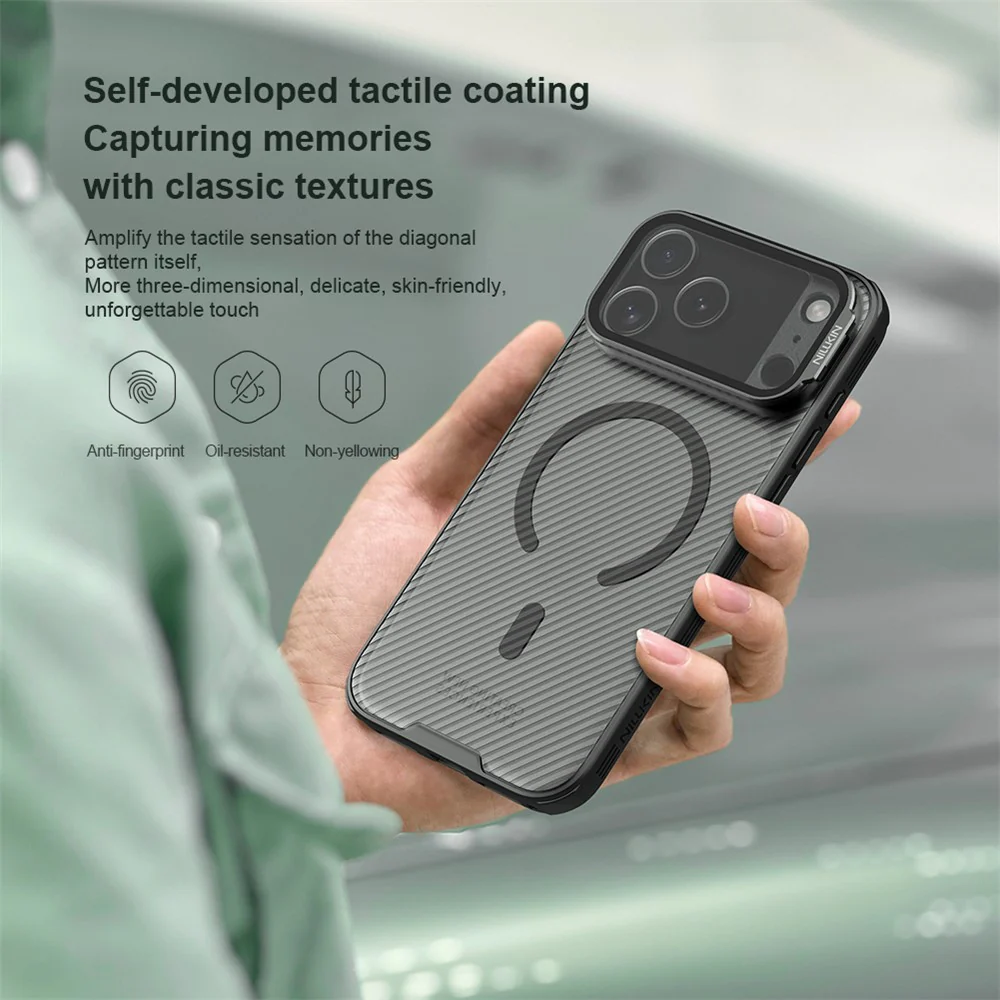 NILLKIN CamShield Prop Magnetic Series For iPhone 17 Pro Max Case TPU PC Phone Cover with Clear Camera Lid - Image 8