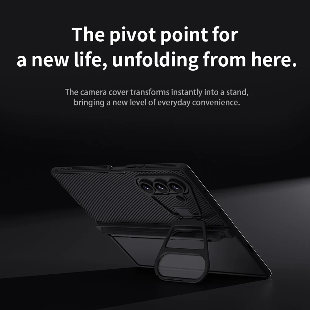 NILLKIN CamShield Prop Series For Samsung Galaxy Z Fold7 5G Case PC Phone Cover with Clear Camera Lid  /  Stylus Pen - Image 8