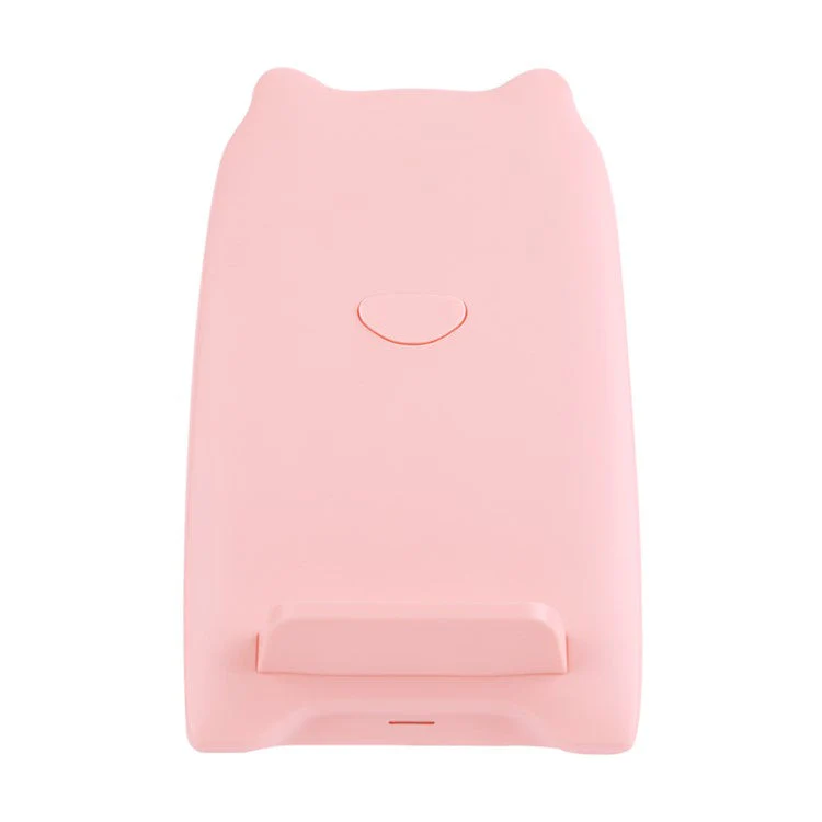 NILLKIN Cat Fast Wireless Charger Mount Stand (Not Support FOD Function) for iPhone Samung, etc - Pink - Image 3