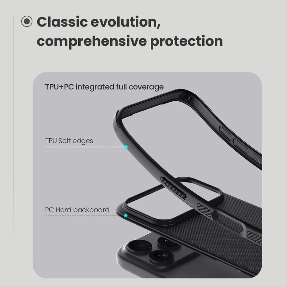 NILLKIN Frosted Shield Pro For iPhone 17 Pro Max Case Matte PC + TPU Phone Cover - Blue - Image 7