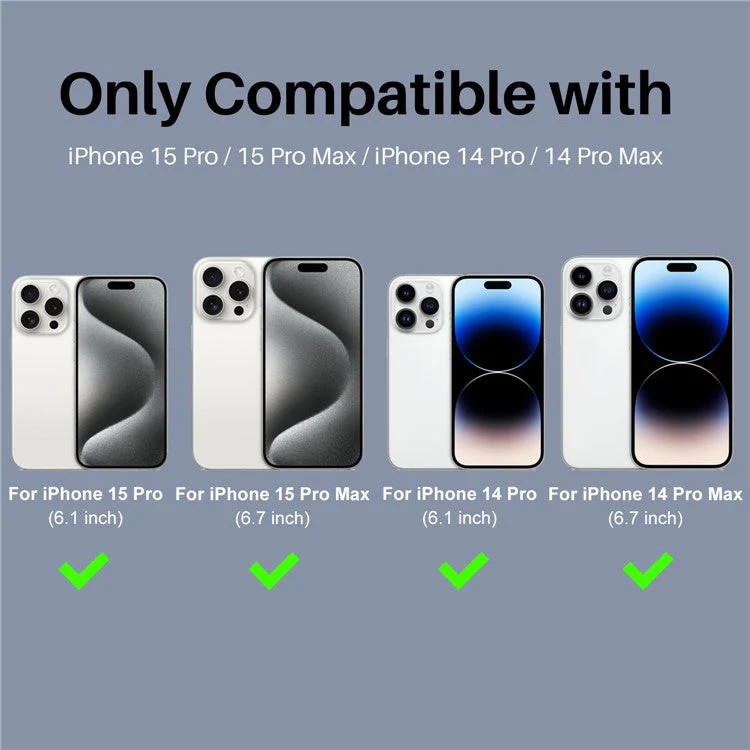 NORTHJO 2 Sets for iPhone 15 Pro / 15 Pro Max / 14 Pro / 14 Pro Max Lens Protector Glitter Ring Tempered Glass Lens Guard - Silver - Image 2