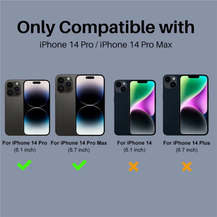 NORTHJO 2Pcs For iPhone 14 Pro / 14 Pro Max Camera Lens Protector Black Circles HD Clear Tempered Glass Lens Film 3D Full Coverage - Image 2
