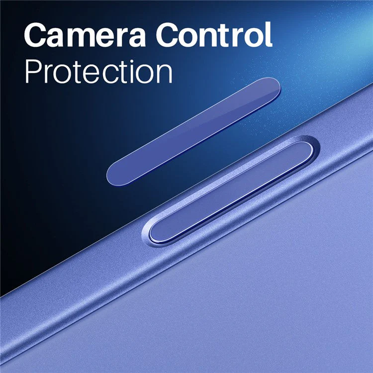 NORTHJO 2Pcs For iPhone 16 / 16 Plus / 16 Pro / 16 Pro Max Camera Control Button Cover Protector Tempered Glass Film - Blue - Image 2