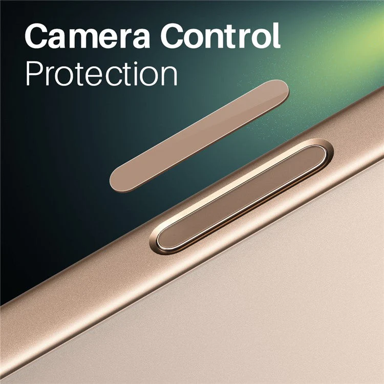 NORTHJO 2Pcs For iPhone 16 / 16 Plus / 16 Pro / 16 Pro Max Camera Control Button Cover Protector Tempered Glass Film - Desert - Image 2