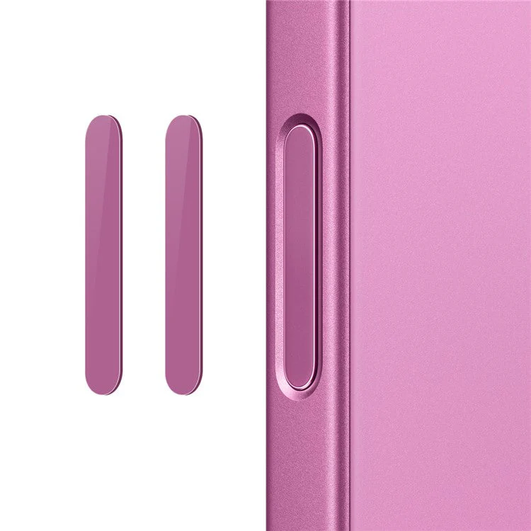 NORTHJO 2Pcs For iPhone 16 / 16 Plus / 16 Pro / 16 Pro Max Camera Control Button Cover Protector Tempered Glass Film - Pink
