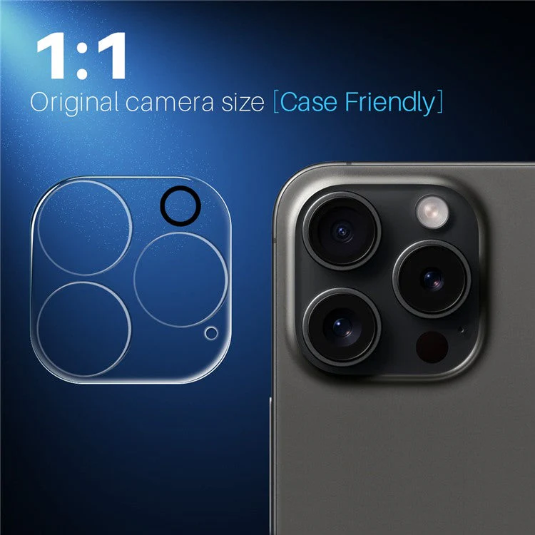 NORTHJO 2Pcs For iPhone 16 Pro / 16 Pro Max Camera Lens Protector Clear 3D Integrated Clear Tempered Glass Lens Film - Image 5