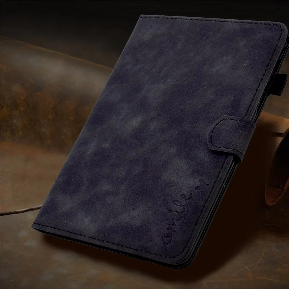 Pattern Imprinted Shockproof Case for Lenovo Tab M10 (Gen 3) TB-328FU / TB-328XU Anti-Fall Solid Color Leather Tablet Case Protective Folio Flip Cover with Card Slots Support Auto Wake / Sleep - Black - Image 7