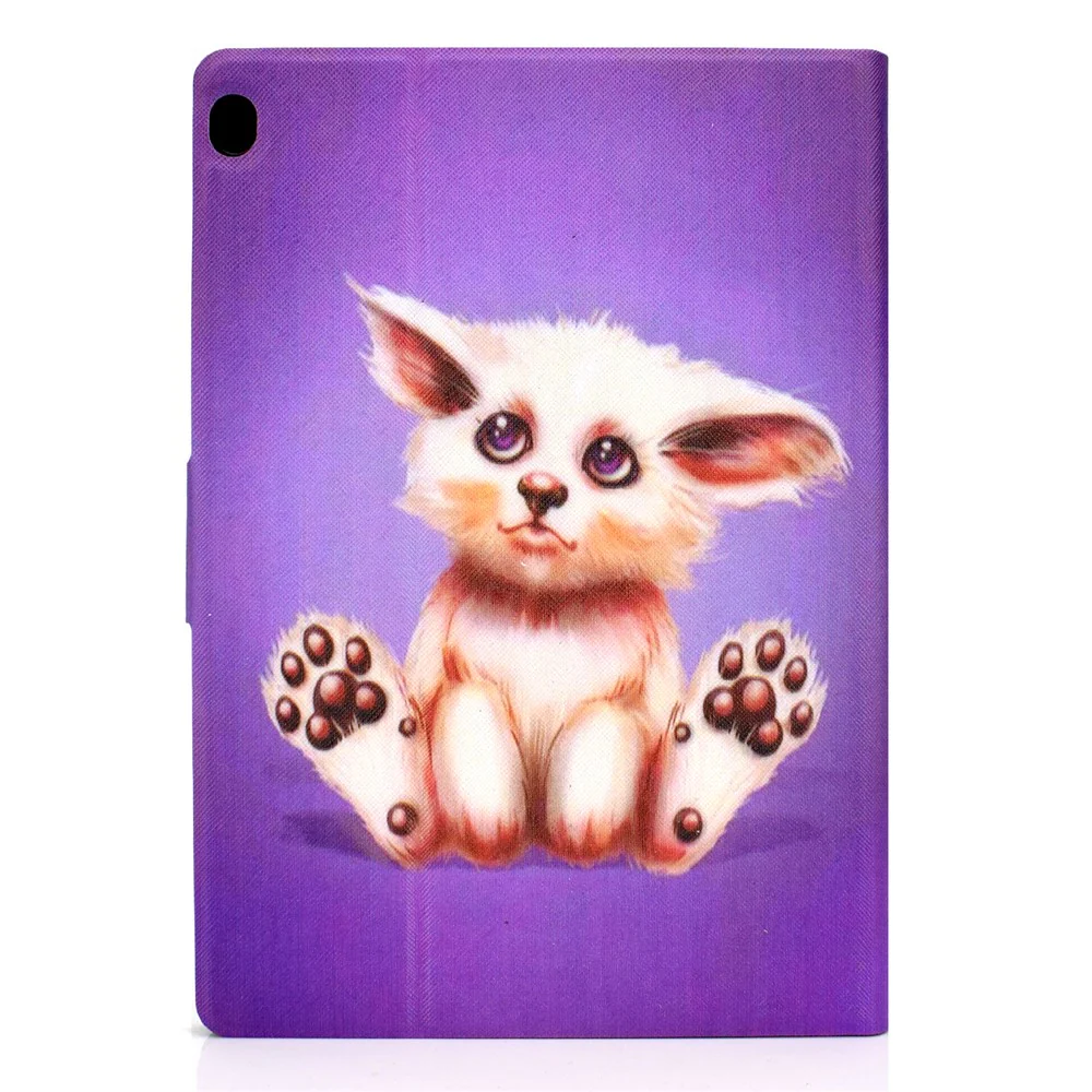 Pattern Printing Leather Stand Tablet Cover for Lenovo Tab M10 TB-X605F - Abyssinian Cat - Image 3