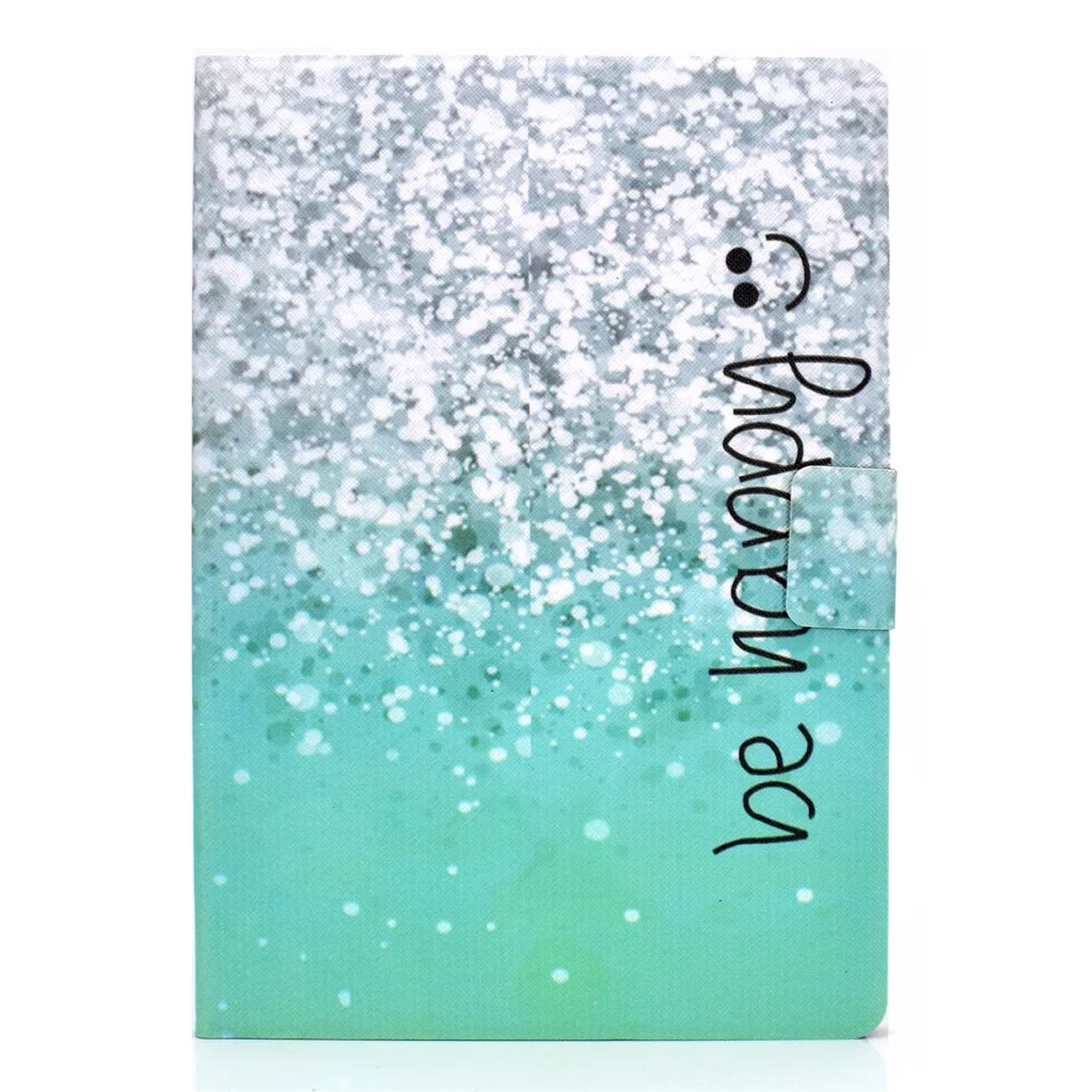 Pattern Printing Leather Stand Tablet Cover for Lenovo Tab M10 TB-X605F - Be Happy - Image 4