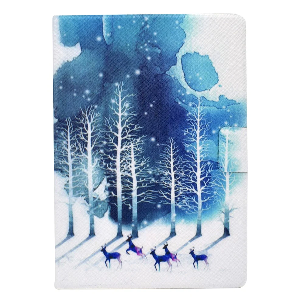 Pattern Printing Leather Stand Tablet Cover for Lenovo Tab M10 TB-X605F - Forest and Elk - Image 4