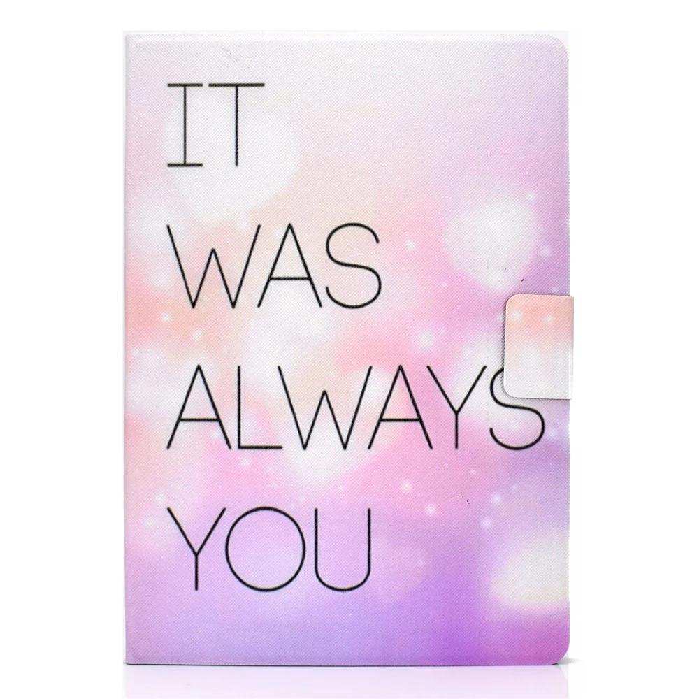 Pattern Printing Leather Stand Tablet Cover for Lenovo Tab M10 TB-X605F - It was always you - Image 4