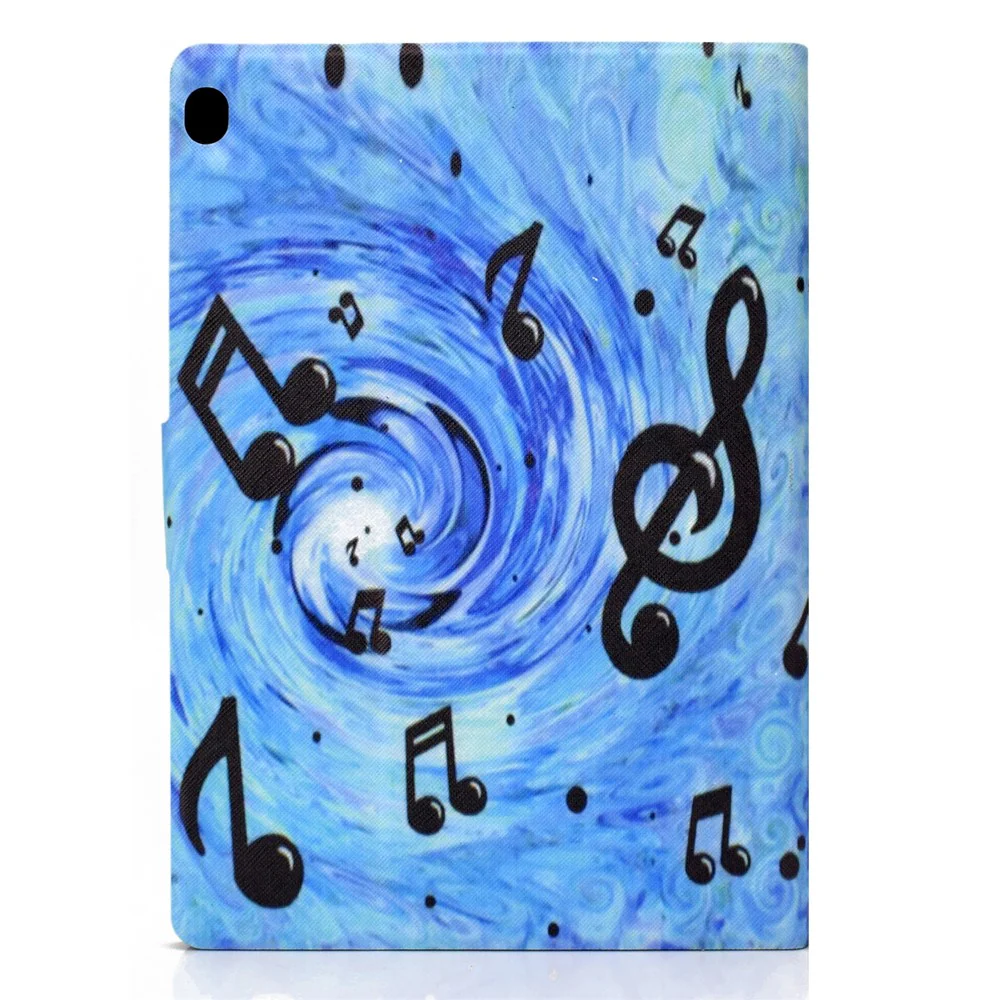 Pattern Printing Leather Stand Tablet Cover for Lenovo Tab M10 TB-X605F - Music Symbol - Image 7
