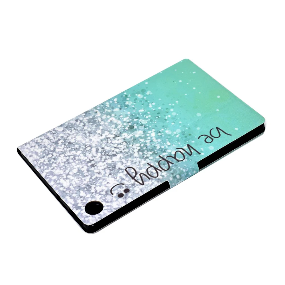 Pattern Printing Leather Stand Tablet Shell for Lenovo Tab M10 Plus TB-X606F - Be Happy - Image 6