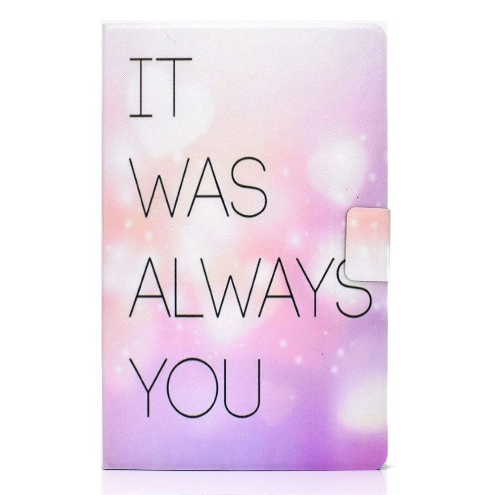 Pattern Printing Leather Stand Tablet Shell for Lenovo Tab M10 Plus TB-X606F - It was always you - Image 2