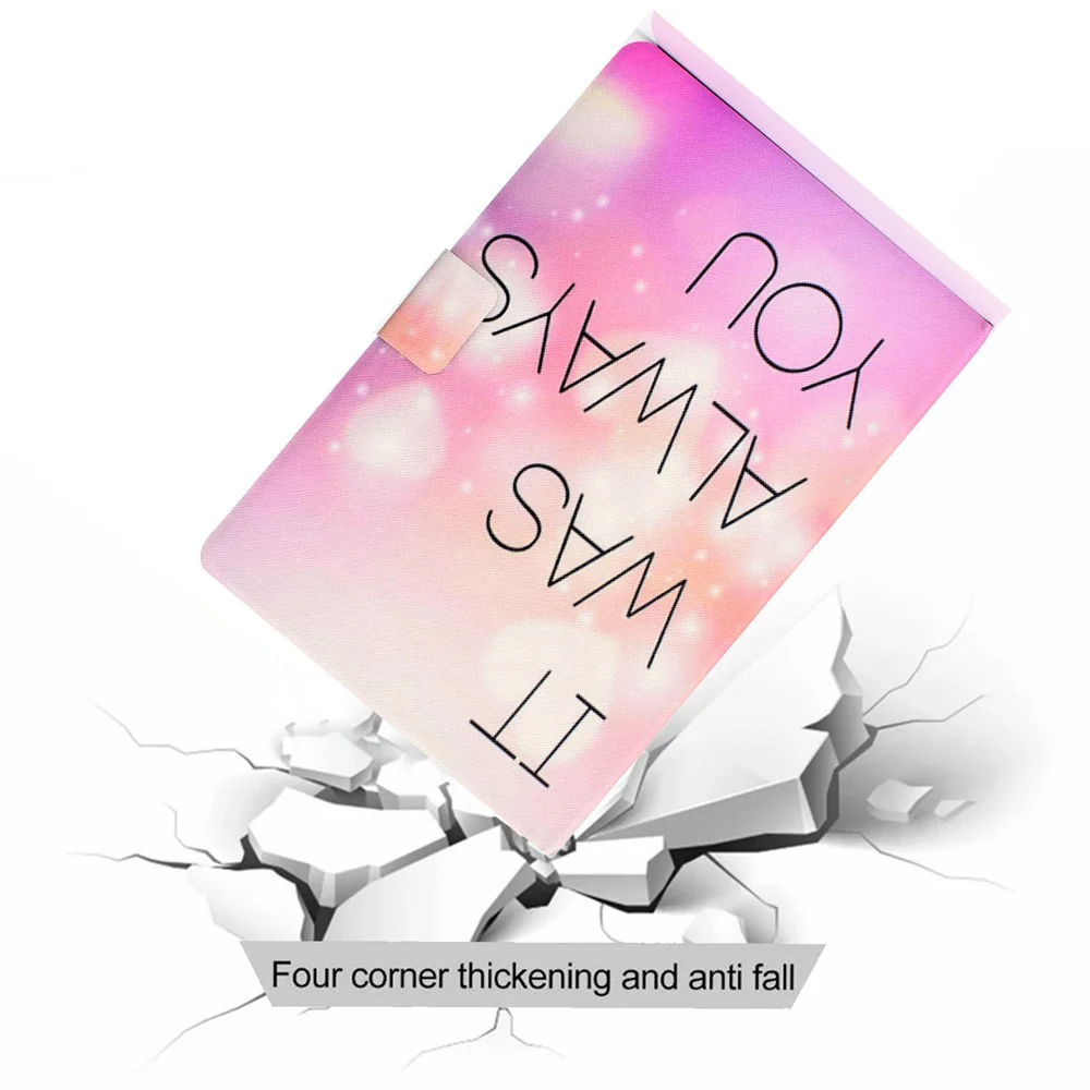 Pattern Printing Leather Stand Tablet Shell for Lenovo Tab M10 Plus TB-X606F - It was always you - Image 8