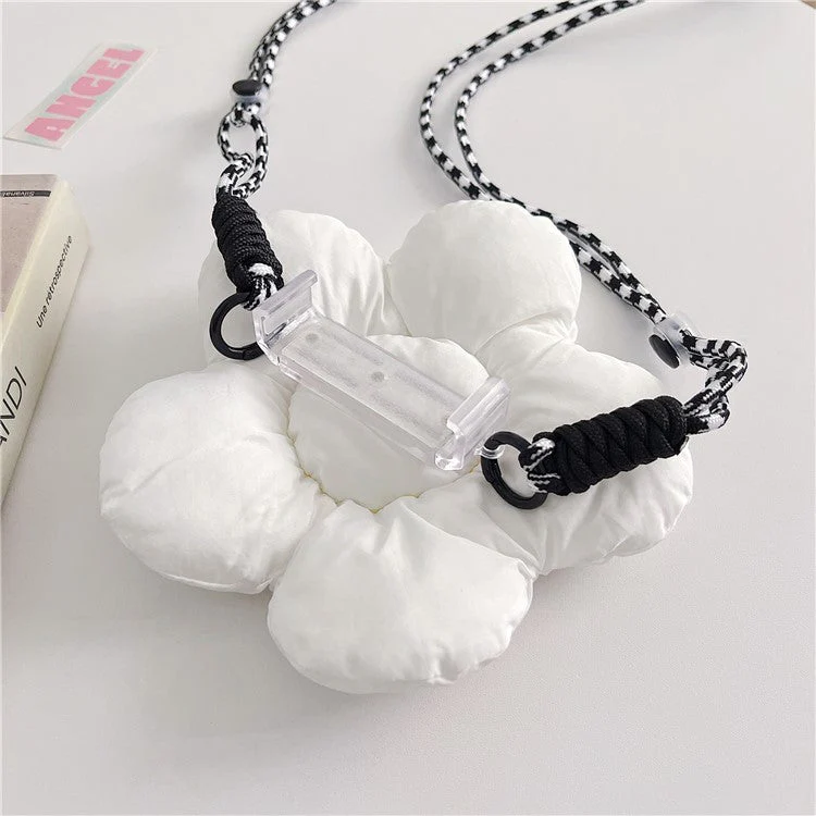 Phone Crossbody Lanyard Back Clip Flower Design Phone Holder for Outdoor Activities - Image 6