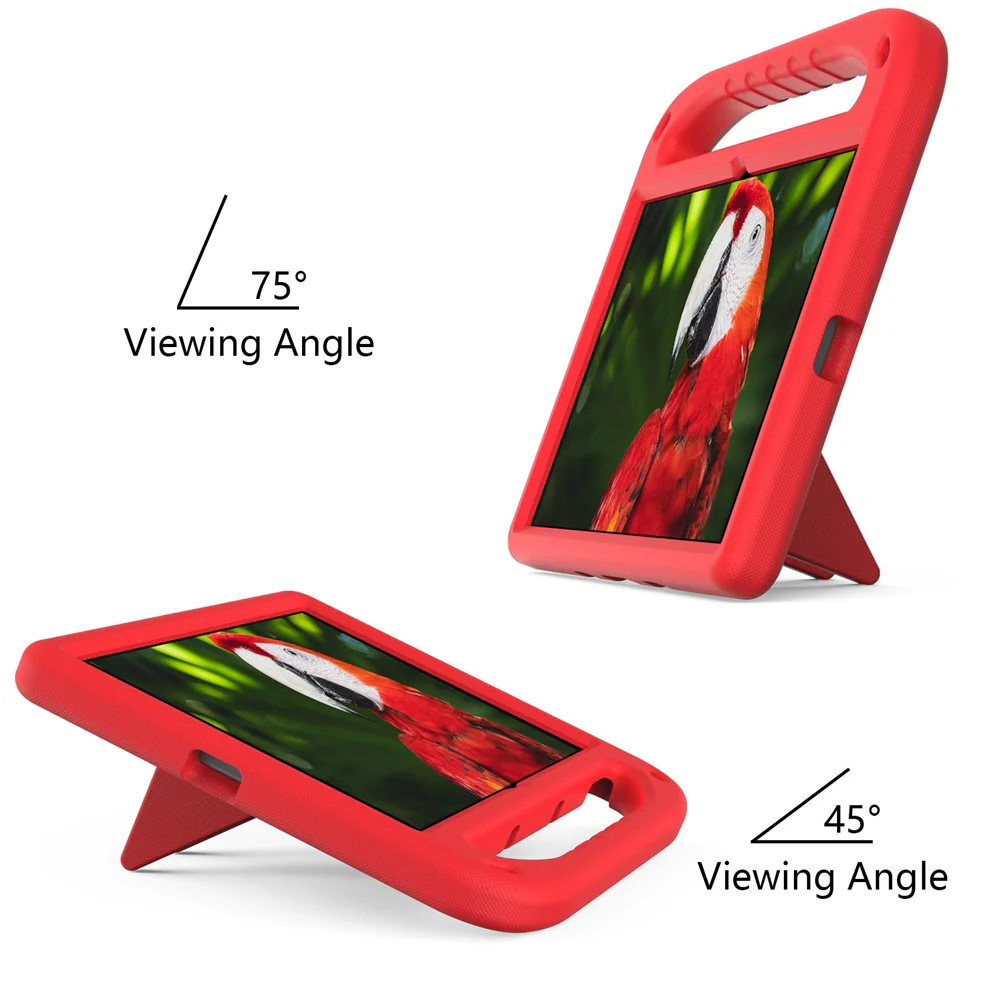 Portable Handle EVA Tablet Protective Case Cover with Kickstand for Lenovo Tab P11 TB-J606F / Tab P11 5G - Red - Image 4