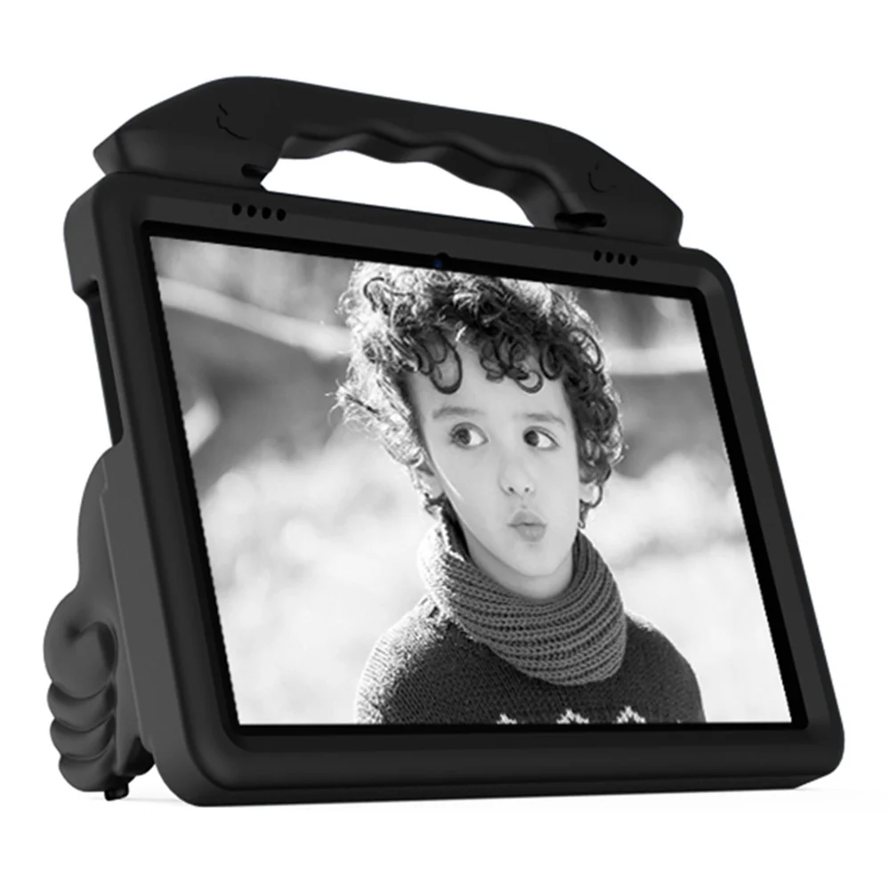 Portable Handle Foldable Thumb Kickstand Shockproof EVA Tablet Case Cover for Lenovo Tab M10 TB-X605F - Black - Image 6