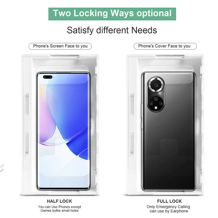 Portable Phone Lock Box Self-Control Locker for Kids Students Adults Focus, Self-Discipline Mobile Phone Box with 2 Keys - Image 3