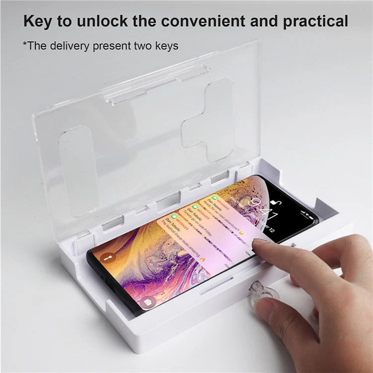 Portable Phone Lock Box Self-Control Locker for Kids Students Adults Focus, Self-Discipline Mobile Phone Box with 2 Keys - Image 6