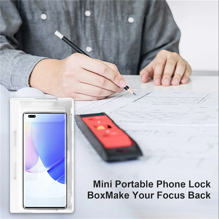 Portable Phone Lock Box Self-Control Locker for Kids Students Adults Focus, Self-Discipline Mobile Phone Box with 2 Keys - Image 7