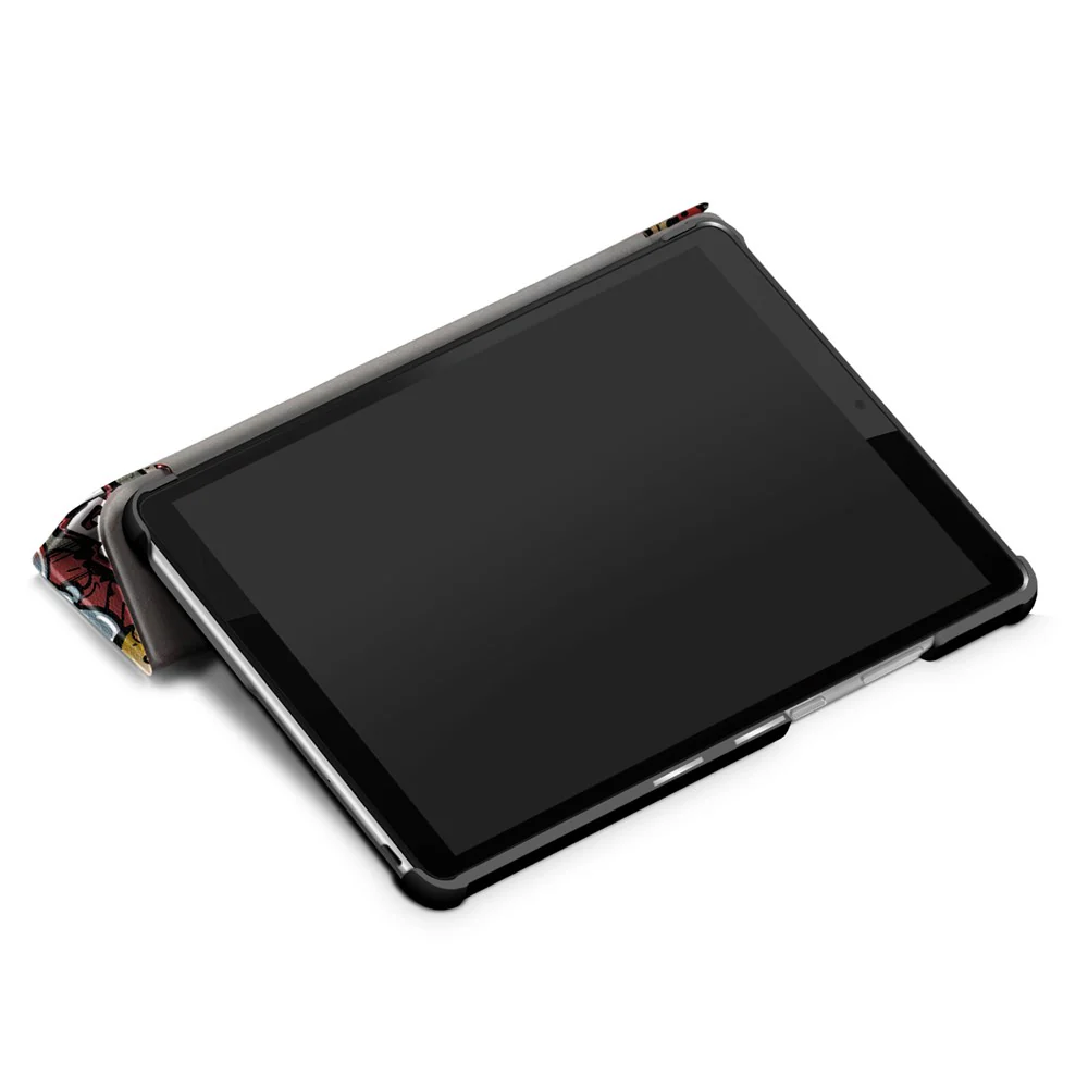 Printing Surface Tri-fold PU Leather Smart Cover for Lenovo Tab M8 (1st Gen) HD8505/M8 (2nd Gen) HD8705 - Graffiti Pattern - Image 8