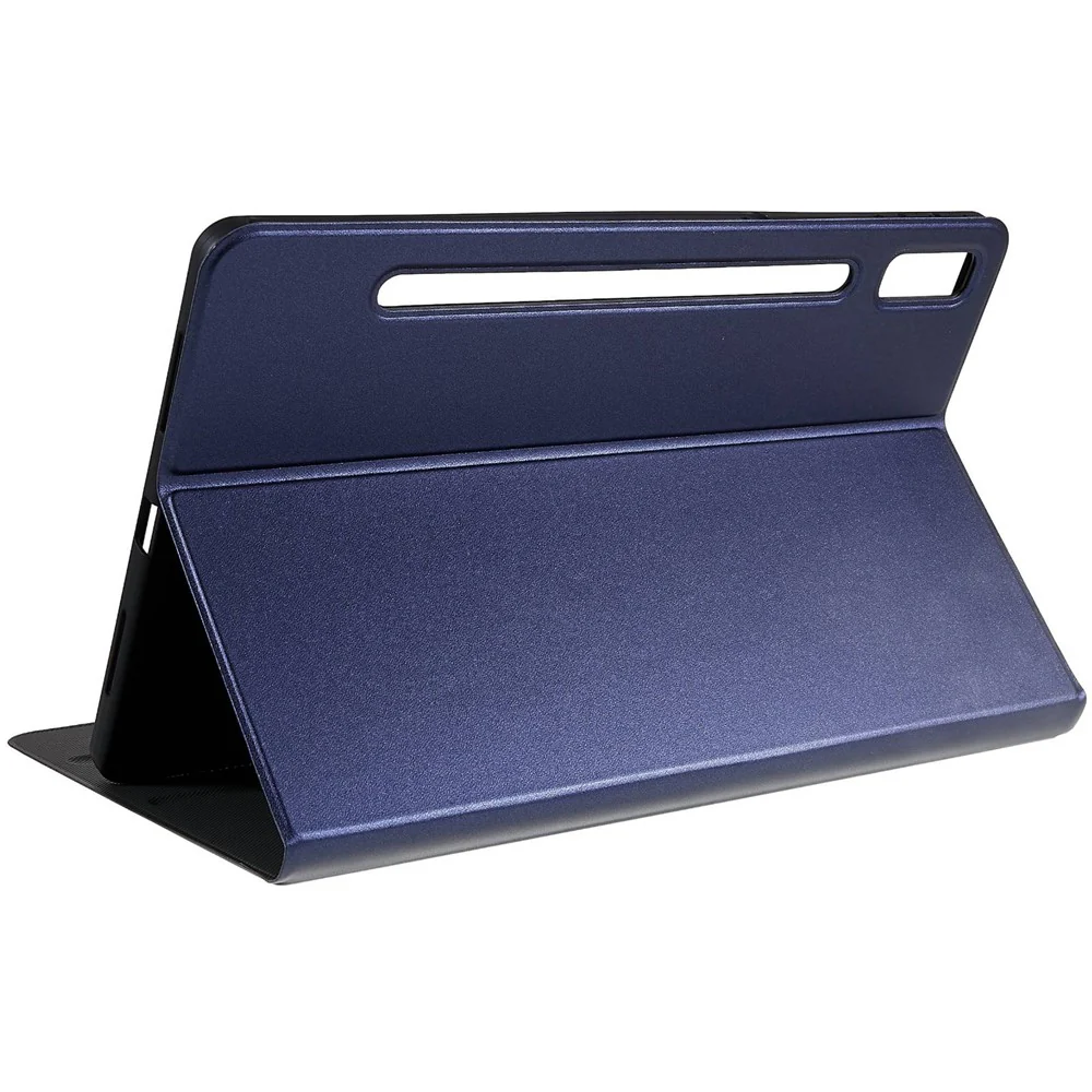 PU Leather Drop-proof Case for Lenovo Pad Pro 2022 11", Adjustable Stand Anti-Scratch Tablet Protective Cover - Blue - Image 6