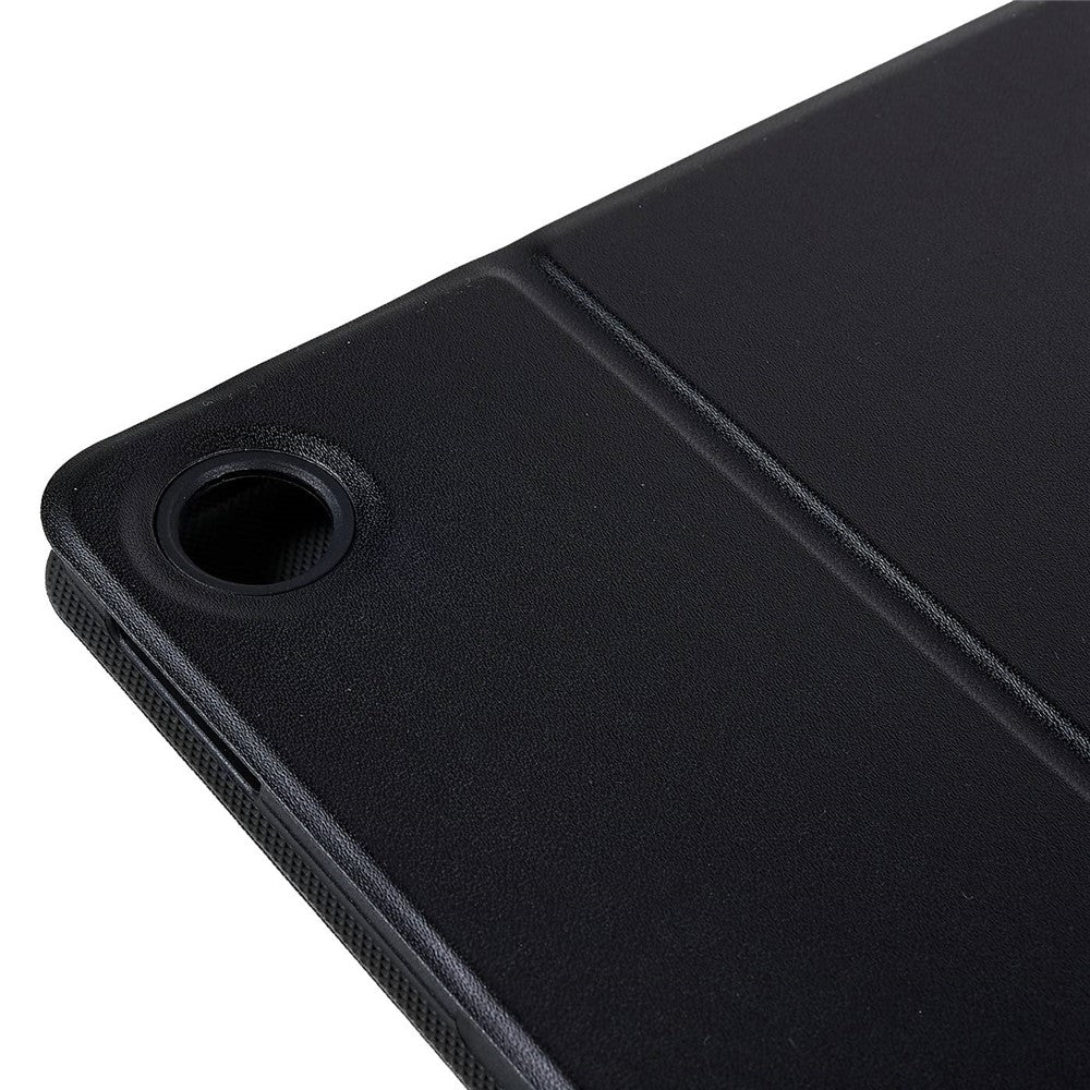 PU Leather Drop-Proof Case for Lenovo Tab M10 Plus (3rd Gen) / Xiaoxin Pad 2022 10.6 inch Tablet Stand Cover - Black - Image 7