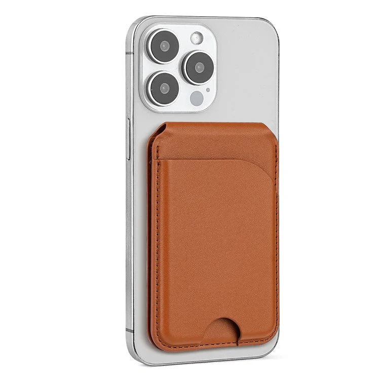 PU Leather Magnetic Card Holder Bi-fold Phone Card Bag with Kickstand Function - Black - Image 3