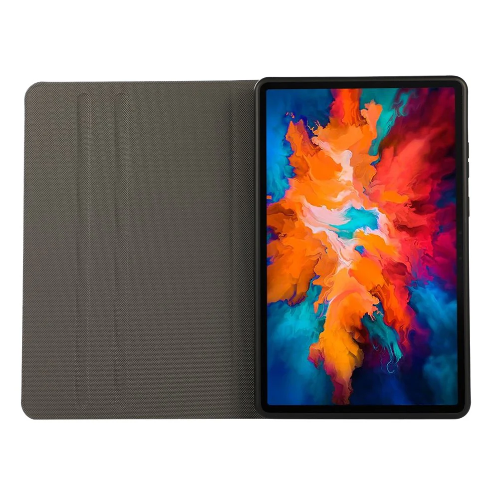 PU Leather Protector Full-Protection Case with Stand for Lenovo Tab M8 (2nd Gen) FHD - Black - Image 6