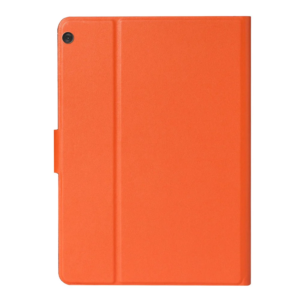 PU Leather Stand Case Shell for Lenovo Tab M10 X605F/X505F - Orange - Image 2