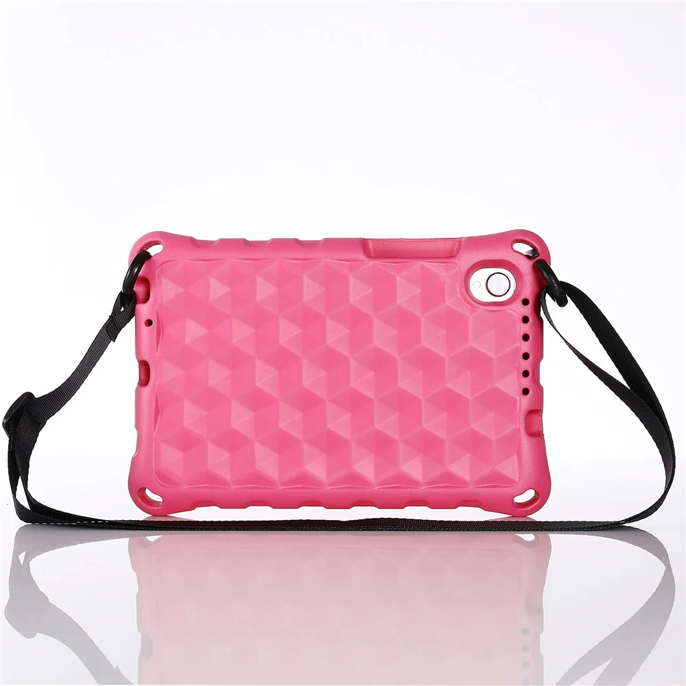 Rhombus Pattern Anti-shock EVA Tablet Case for Lenovo Tab M8 - Rose
