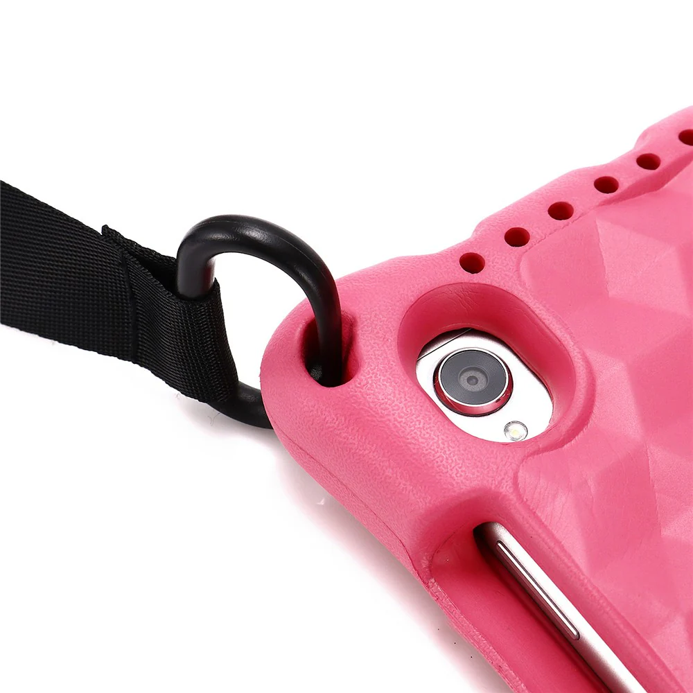 Rhombus Pattern Anti-shock EVA Tablet Case for Lenovo Tab M8 - Rose - Image 8