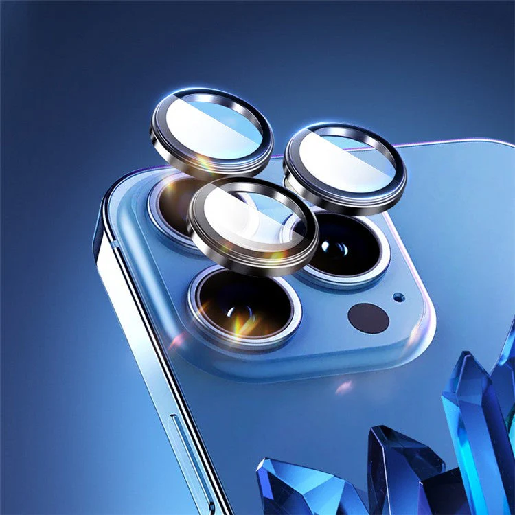 ROCK For iPhone 16 Pro / 16 Pro Max Camera Lens Protector Ultra Clear High Aluminium-Silicon Glass Lens Film - Bronze - Image 2