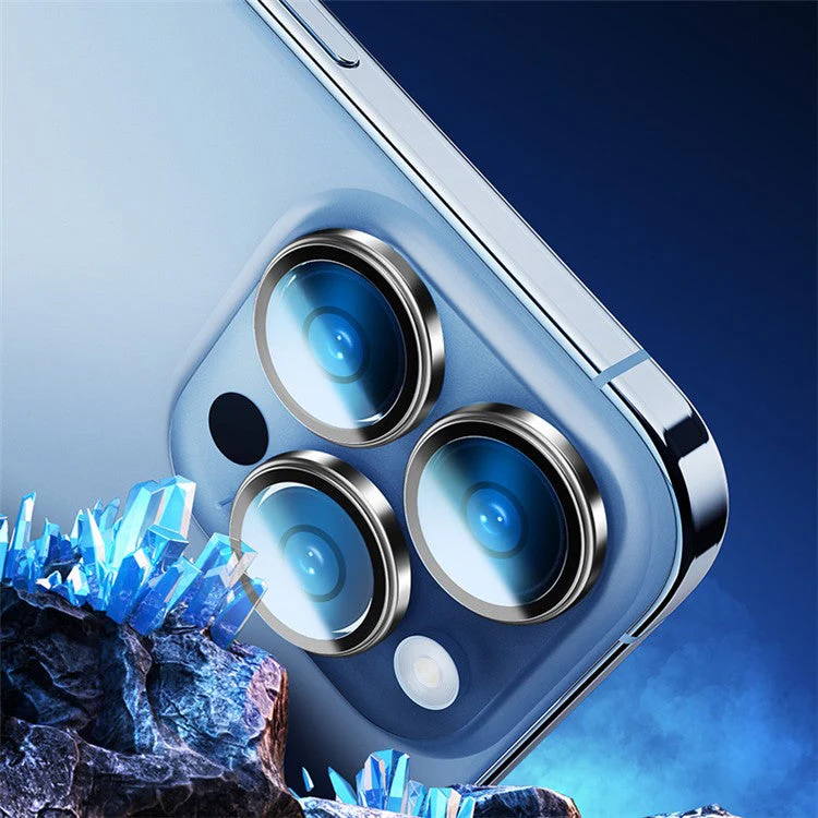 ROCK For iPhone 16 Pro / 16 Pro Max Camera Lens Protector Ultra Clear High Aluminium-Silicon Glass Lens Film - Bronze - Image 4