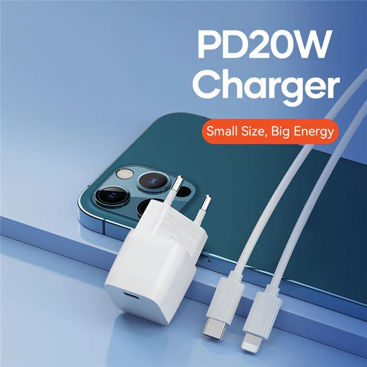 ROCK T70 PD 20W Power Adapter Fast Charging Portable Wall Charger for iPhone - UK Plug - Image 3