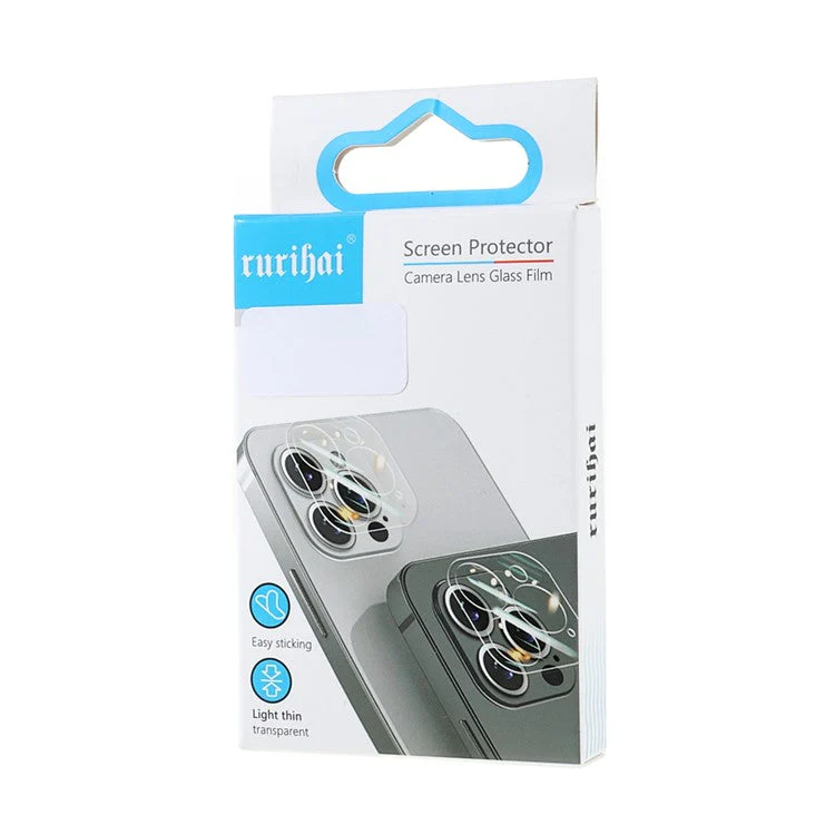 RURIHAI 3D Arch Edge Ultra Clear Tempered Glass Camera Lens Film for iPhone 13 mini 5.4 inch - Image 8