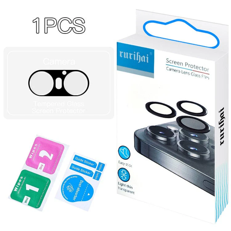 RURIHAI For Sony Xperia 10 VI Camera Lens Protector Silk Screen Black Ultra Clear Lens Film - Image 4