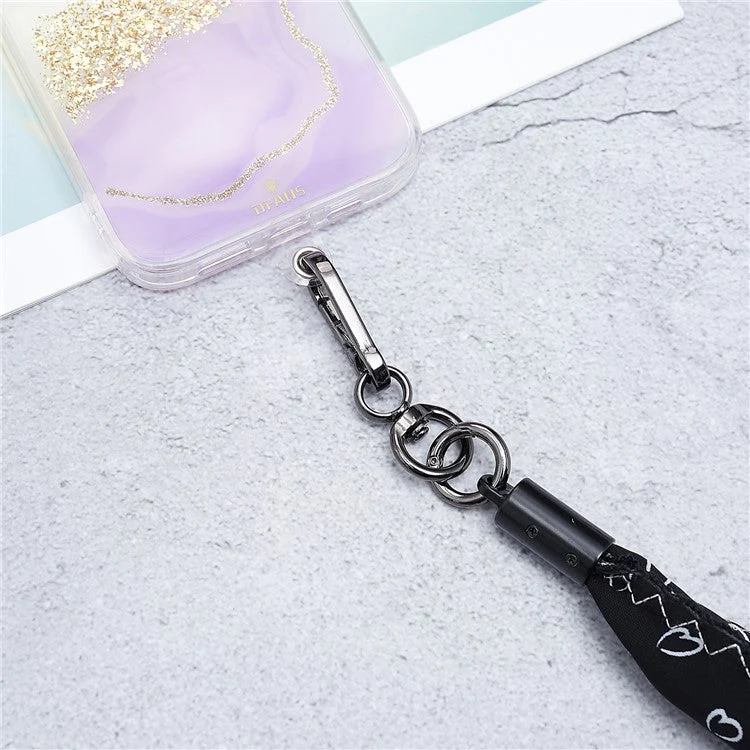 Scarves Phone Strap Crossbody Phone Lanyard Strap Neck Strap with Patch for Smartphones Mobile - Style B - Image 6