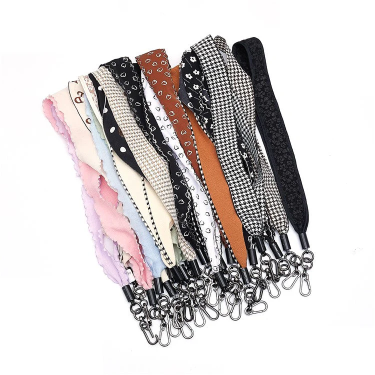 Scarves Phone Strap Crossbody Phone Lanyard Strap Neck Strap with Patch for Smartphones Mobile - Style F - Image 6