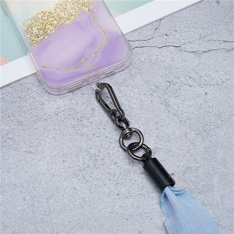 Scarves Phone Strap Crossbody Phone Lanyard Strap Neck Strap with Patch for Smartphones Mobile - Style I - Image 5