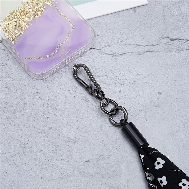 Scarves Phone Strap Crossbody Phone Lanyard Strap Neck Strap with Patch for Smartphones Mobile - Style T - Image 4