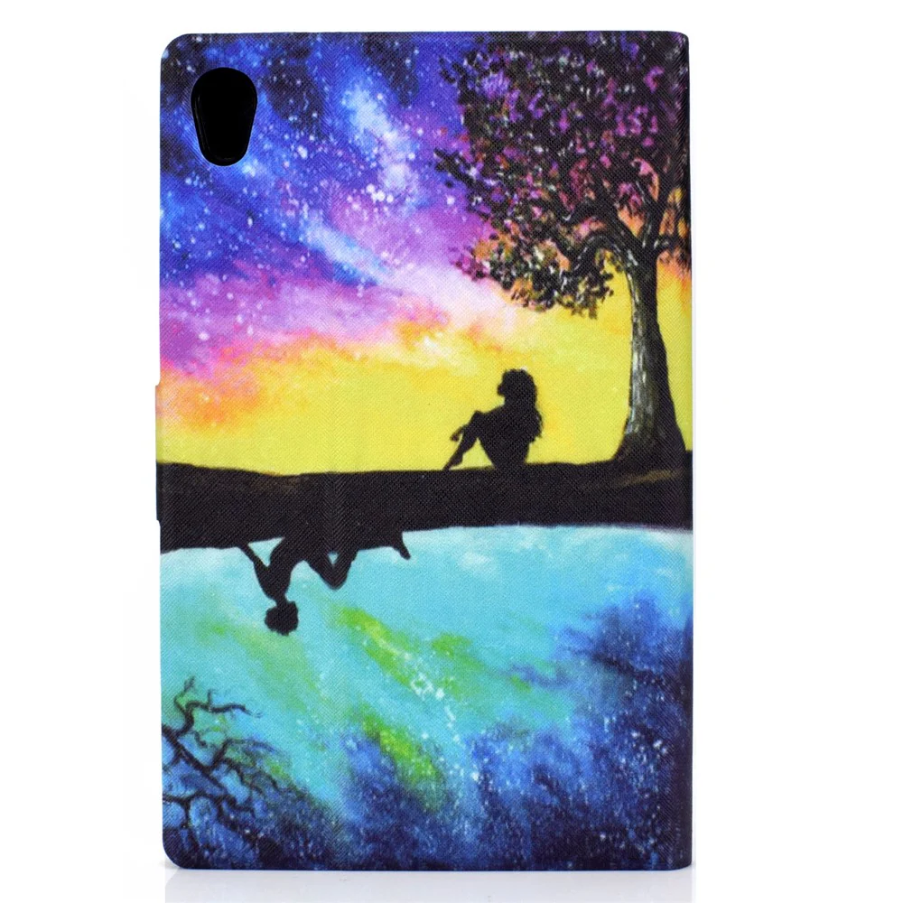 Shock-Proof Pattern Printing Leather Full Protection Tablet Case for Lenovo Tab M10 HD Gen 2 X306 - Starry Sky - Image 6