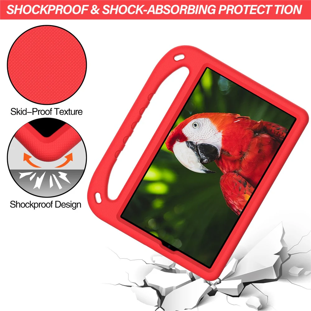 Shockproof Anti-Drop Light-Weight EVA Protective Cover with Kickstand Handle for Lenovo Tab M10 HD Gen 2 / TB-X306F / TB-X306X 10.1 inch - Red - Image 3