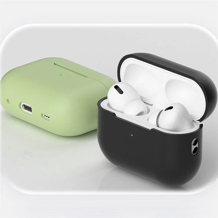 Shockproof Case for AirPods Pro 2 / Pro Silicone Case Bluetooth Headset Cover with Strap - Pink - Image 5