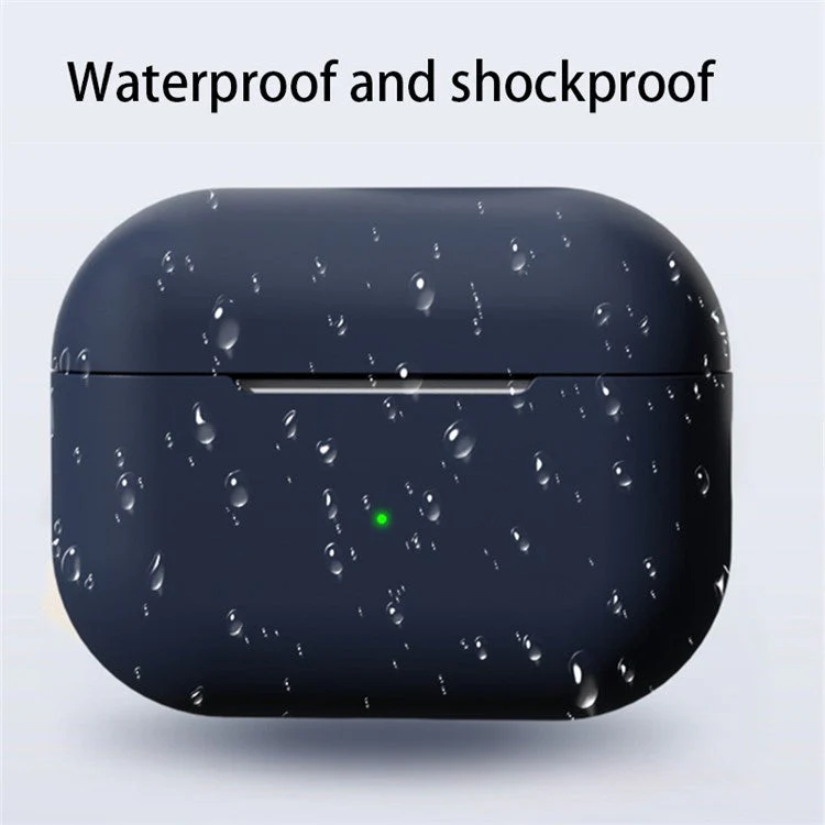 Shockproof Case for AirPods Pro 2 / Pro Silicone Case Bluetooth Headset Cover with Strap - Purple - Image 3