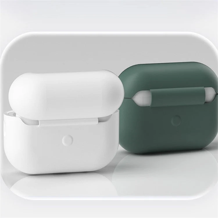Shockproof Case for AirPods Pro 2 / Pro Silicone Case Bluetooth Headset Cover with Strap - Transparent - Image 6