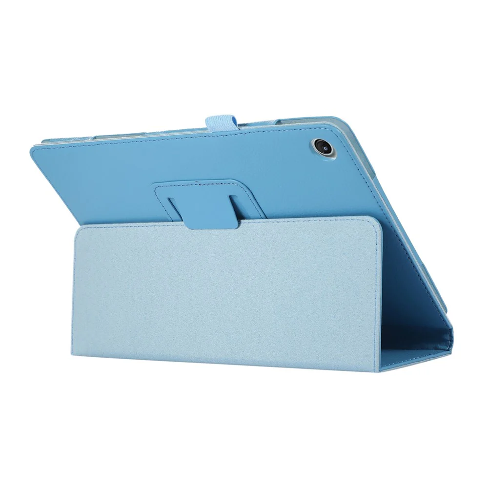 Shockproof Case for Lenovo Tab M10 Plus (3rd Gen) / Xiaoxin Pad 2022 10.6 inch Litchi Texture PU Leather Folio Flip Cover Folding Stand Tablet Case - Baby Blue - Image 3